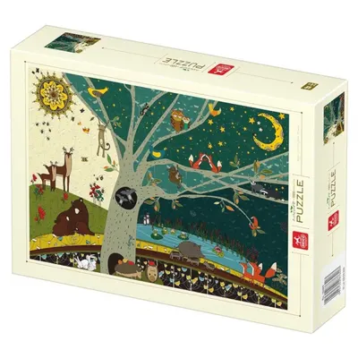 Puzzle 1000 Piese, Deico, Natura - Zi si Noapte