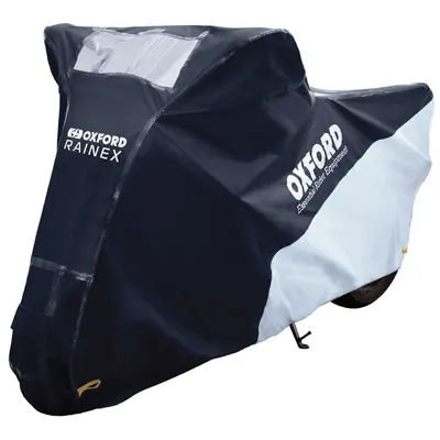 Husa Moto Exterior Oxford Rainex Negru Argintiu Marimea M CV502