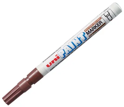 Marker permanent Uniball pe baza de ulei – Maro