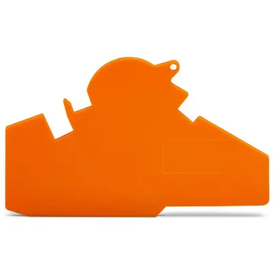End and separator plate; 1.5 mm thick; with lock-out seal option; gray