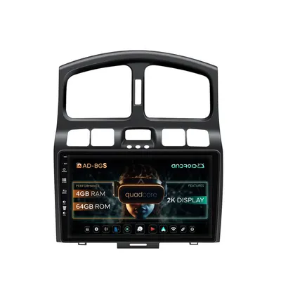 Navigatie 2K Hyundai Santa Fe (2001-2005), Android, S-Quadcore 4GB RAM + 64GB ROM, 9.5 Inch - AD-BGS90042K+AD-BGRKIT210V2