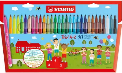 Carioci Stabilo Trio A-Z - 30 culori
