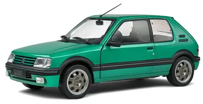 Model de colecție SOLIDO Modern: Automobile - Peugeot 205 GTI Griffe, Green, 1992