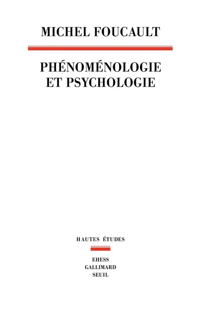 Phenomenologie et Psychologie - 1953-1954