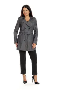 Trenci dama DT22T07G gri inchis, Dress to Impress | marimea 36
