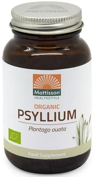 Organic Psyllium, 750 mg, 90 capsule, Mattisson Healthstyle