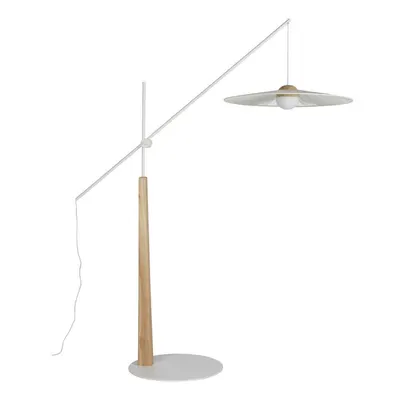 Lampadar alb/în culoare naturală (înălțime 200 cm) Belle – Zuiver