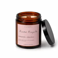 Lumânare parfumată din ceară de soia Rosée Royale - Trandafir și Piper Roz - Default Title