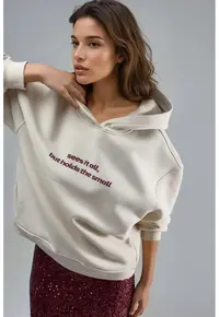 Hanorac dama - Bej - Textil