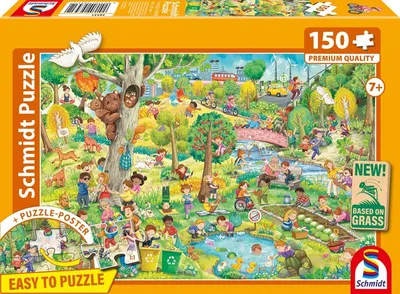 Puzzle pentru copii Schmidt din 150 piese - Joc fericit, planetă fericită