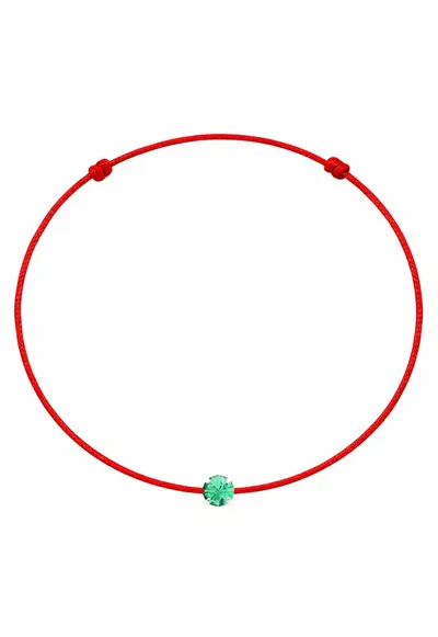 Bratara martisor decorata cu cristal Preciosa - Verde menta
