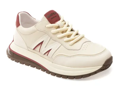 Pantofi sport GRYXX albi, 80029, din piele naturala