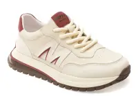 Pantofi sport GRYXX albi, 80029, din piele naturala