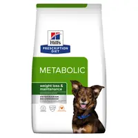 HILL'S Prescription Diet Metabolic, Pui, dietă veterinară câini, hrană uscată, afecțiuni metabolice (obezitate) HILL'S Prescription Diet Metabolic, Pui, dietă veterinară câini, hrană uscată, metabolism (obezitate si diabet), 4kg
