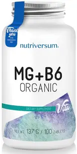 Vita MG + B6 Organic, 100 tablete, Nutriversum
