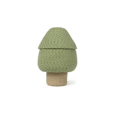Coș de jucării pentru copii verde din material textil ø 25x36 cm Big Tree – Lorena Canals