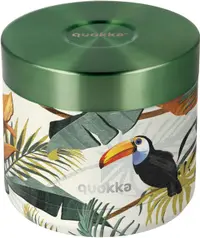 Borcan termic pentru mâncare Quokka Whim - Tropical, 600 ml