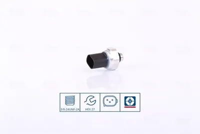 Comutator presiune aer conditionat potrivit BMW 1 (E81), 1 (E82), 1 (E87), 1 (E88), 1 (F20), 1 (F21), 1 (F40), 2 (F22, F87), 2 (F23), 2 (F45), 2 (G42, G87), 2 GRAN COUPE (F44) 0.65H-Electric 03.94