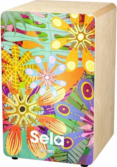 Cajon Sela - Art Series, Flower Power