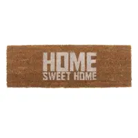 Preș PT LIVING Home Sweet Coir, 75 x 26 cm, alb maro
