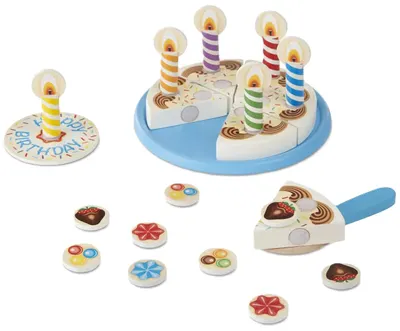 Jucărie din lemn Melissa & Doug - Tort de ziua de naștere