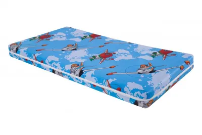 Saltea din spuma poliuretanica Somnart Ortopedica 120x60x10 cm, husa impermeabila, fermitate medie, model aviator