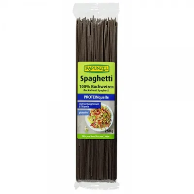Spaghete din hrisca integrala bio fara gluten, 250g, Rapunzel