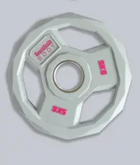 Discuri olimpice, 50/51mm, poliuretan, 5 KG, gri, Lukadora