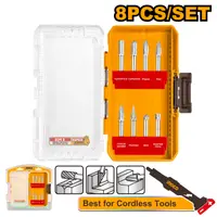 Set Freze Biax 8buc Carbură Tungsten Double Cut Prindere 6mm AKDL10801 – freze rotative pentru debavurare si prelucrare metal
