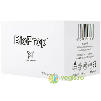 Supliment Natural pentru Preventia Parodontozei si Igiena Orala Bio Prop 12dz x 3ml