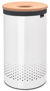 Coș de rufe Brabantia - 60 l, alb, capac din plută