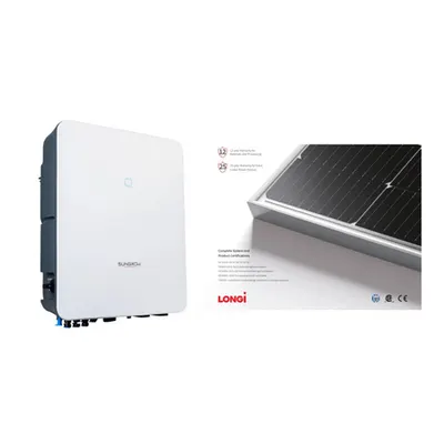 Pachet fotovoltaic JinkoSolar 5Kw trifazat - 10x495W + invertor hibrid trifazat 5kW