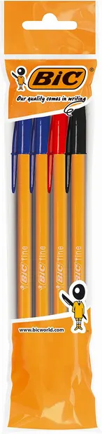 Set de pixuri BIC Orange - 0.8 mm, 4 buc