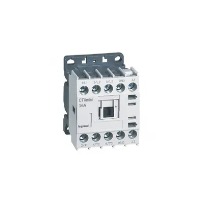 Minicontactor tripolar CTX³ - 16 A (AC3) - 110 V~ - 1 NO - screw terminals