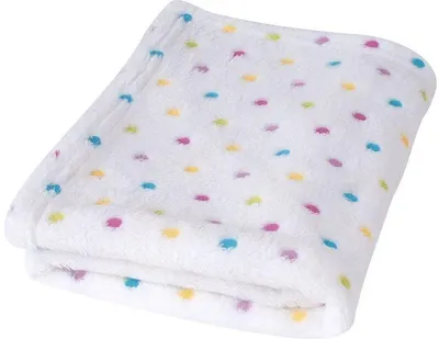 Pătură pentru copii Baby Matex - MILLY, 75 x 100 cm, alb
