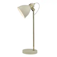 Veioza Frederick Task Table Lamp Cream Antique Brass