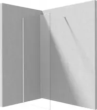 Paravan dus fix 90x195cm, sticla securizata 6 mm, alb mat, tehnologie Active-Cover, Deante Prizma
