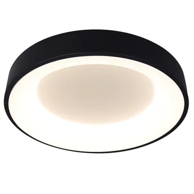 Plafoniera Lind LED 48W 4000K 48cm IP20, negru, Erste