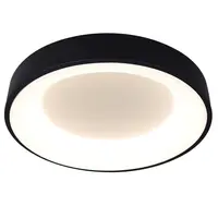Plafoniera Lind LED 48W 4000K 48cm IP20, negru, Erste