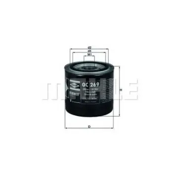 Filtru ulei MAHLE ORIGINAL OC 269