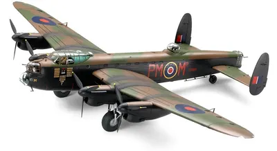 Model de asamblare TAMIYA Militar: Avioane - Avro Lancaster BI/BIII, cu 5 figurine (TAM61112)