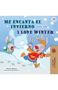 I Love Winter (Spanish English Bilingual Children's Book)