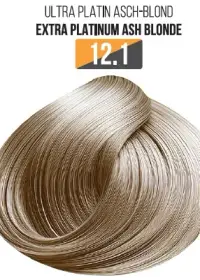 Vopsea Profesionala Fara Amoniac EVOQUE USA, Nuanta 12.1 VERY PLATINUM ASH BLONDE - Cu Ulei de Argan si 12 Aminoacizi, 100 ml - Evoque