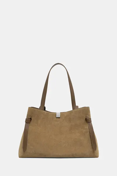Yuzefi tote bag pentru femei din piele întoarsă GYOZA
