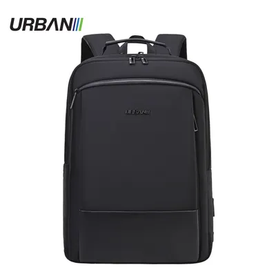 Ghiozdan compartiment laptop, urban black, 43x29x12 cm, Offishop
