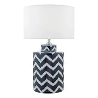Veioza Caelan Table Lamp Blue & White Base Only