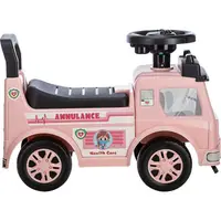Vehicul ride-on Free2Move Ambulanta, cu lumini si sunete, spatiu de depozitare, 19-36 luni, Roz