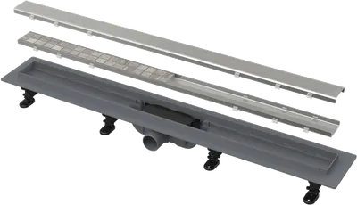 Rigola dus 850 mm anti miros cu garnitura de etansare si gratar inclus, Alcadrain Simple