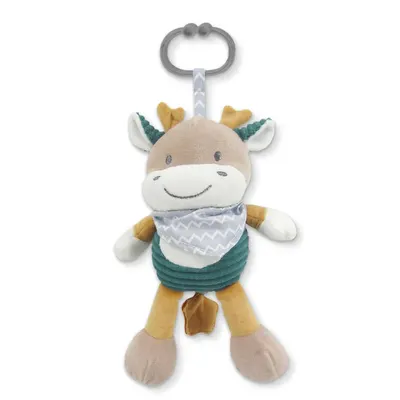 Jucarie muzicala de plus Lorelli Natural Deer Blue