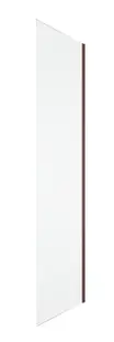 Perete dus 100x200 cm, bordeaux metal, grosime sticla 8 mm, tratament anticalcar, Ronal Oriana
